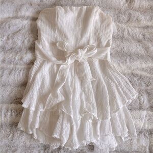 Princess Polly Ruffle Romper - White 8
